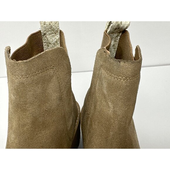 Dolce Vita Huey H2O Women’s Size 9 Mushroom Tan Suede Leather Pull On Booties - Picture 6 of 10